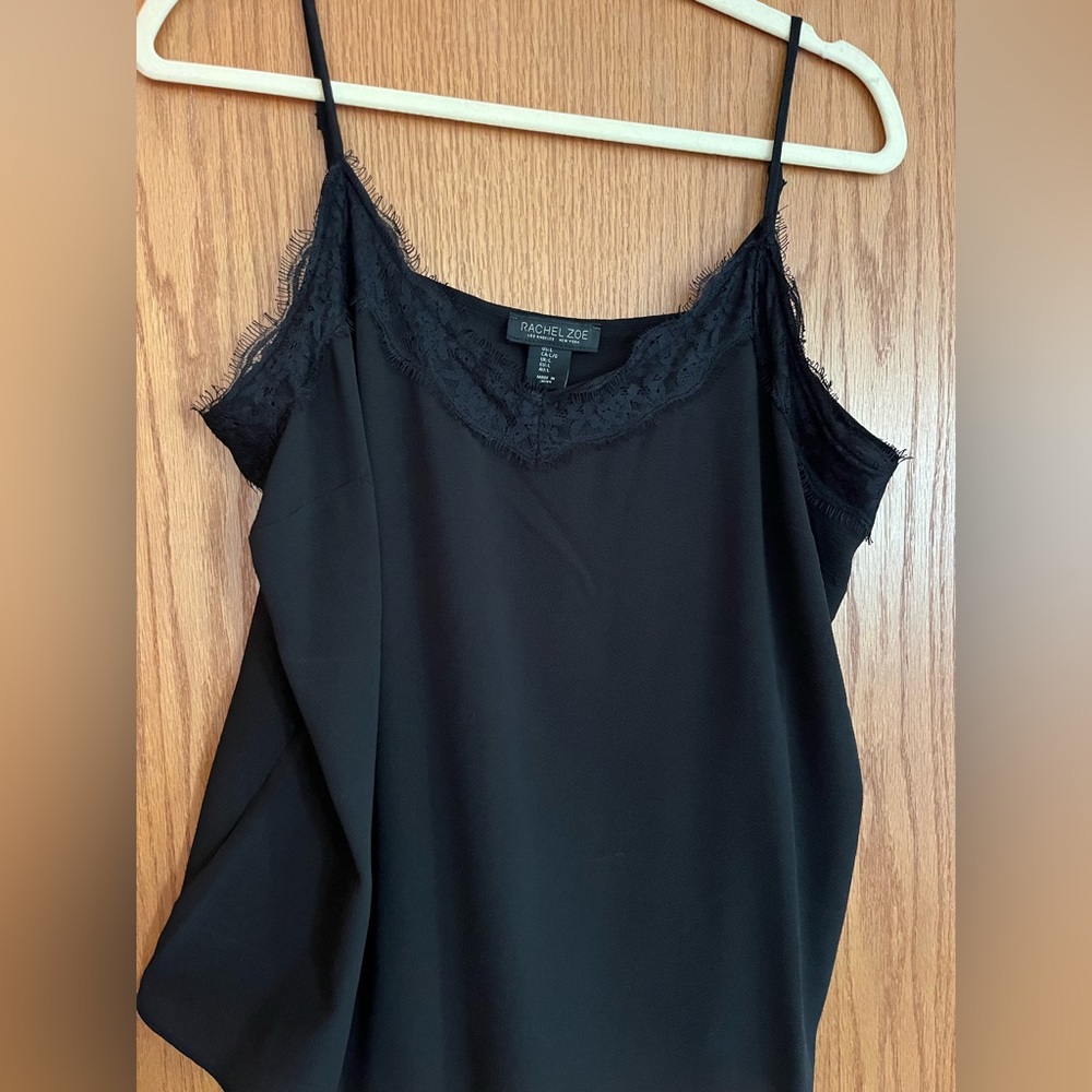 Rachel Zoe black lace tank top